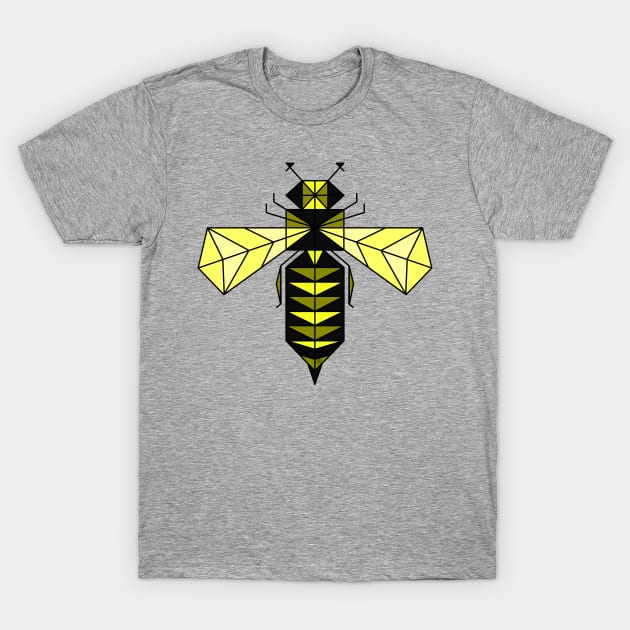 Bee - Geometric Abstract T-Shirt by fakelarry